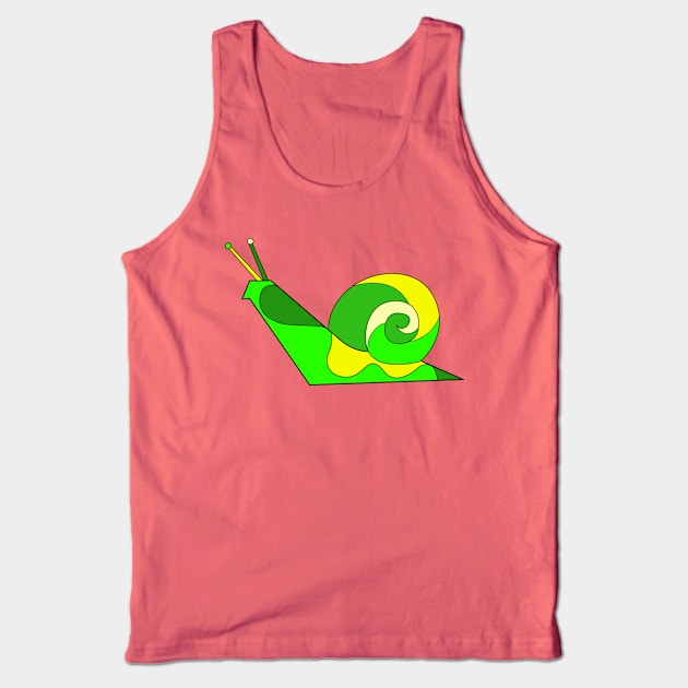 Citrus Snail Boy Brian Tank Top by VazMas Design